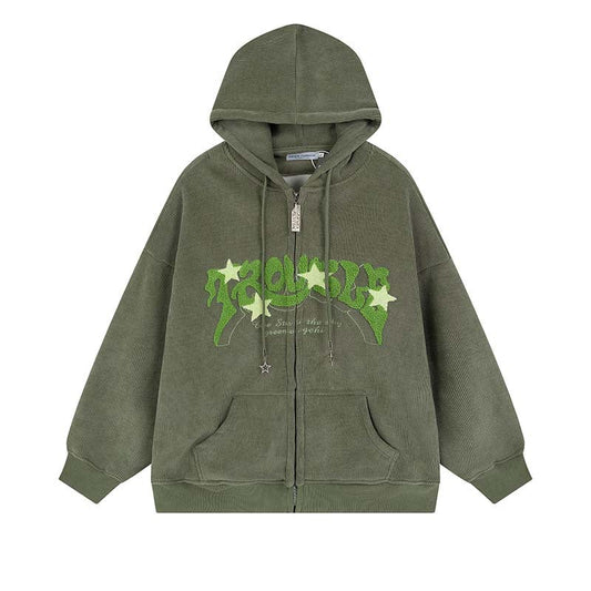 Rously Hoddie grün