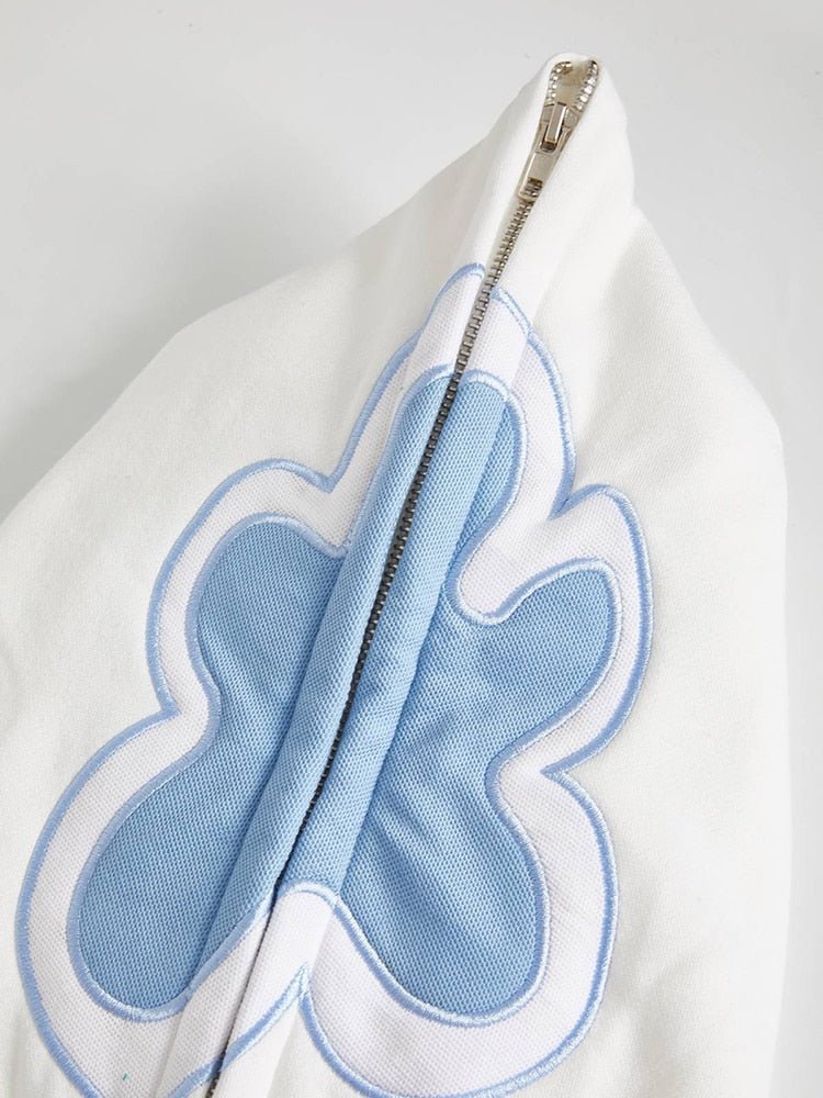 Flower Zip Hoodie