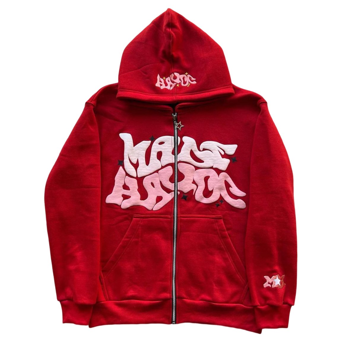 Red Mave Zip Hoodie